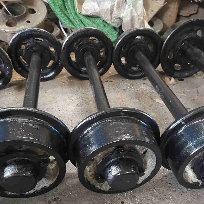 铁路轨道用空心轮对耐磨耐腐型号图片  轨道轮