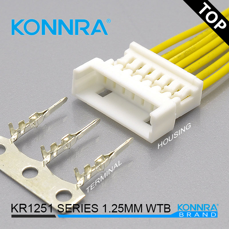 MX1.25空接连接器单排线对板平板电脑连接件莫仕51047  康瑞连接器  1.25mm间距  莫仕连接器