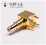 smb母直角连接器镀金，用于 PCB 安装