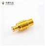 MCX 直插头压接连接器公铜镀金 50Ω