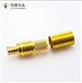 MCX 压接连接器公头直铜镀金 50Ω