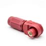 单芯防水连接器400A弯式插头塑料IP67红色14mm接线