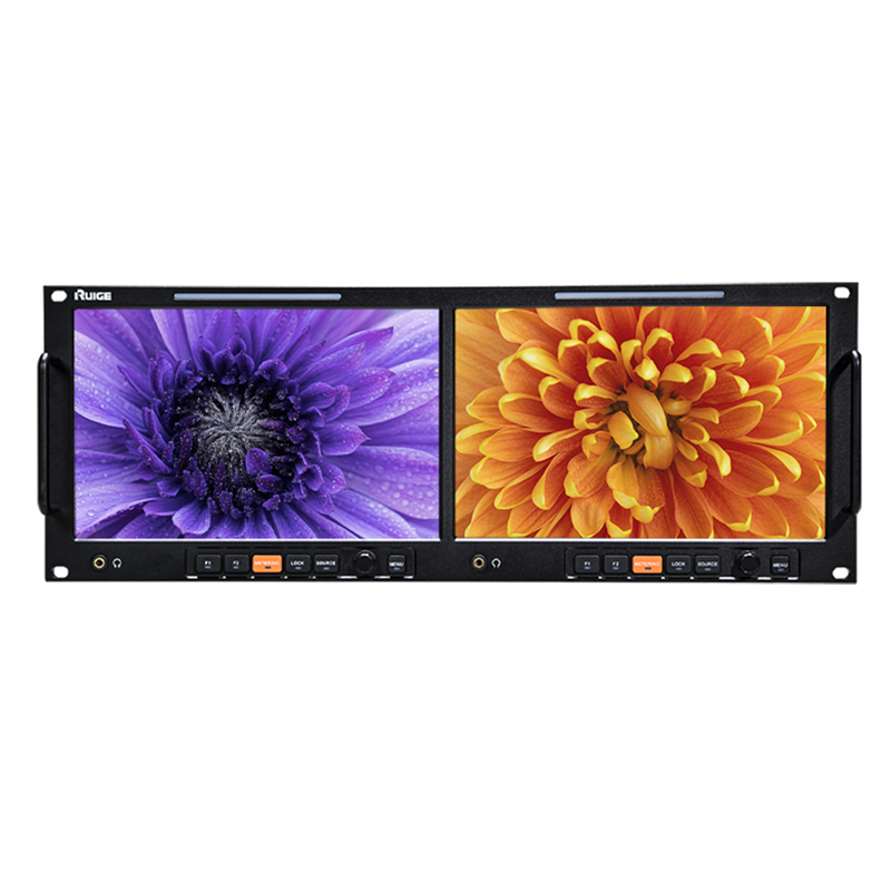瑞鸽TL1010HD-2 10.1英寸双联专业级机柜型监视器
