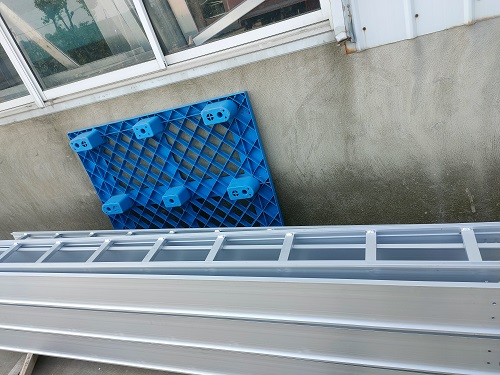 铝合金桥架双帮梯边槽盒走线架铝合金单帮梯式