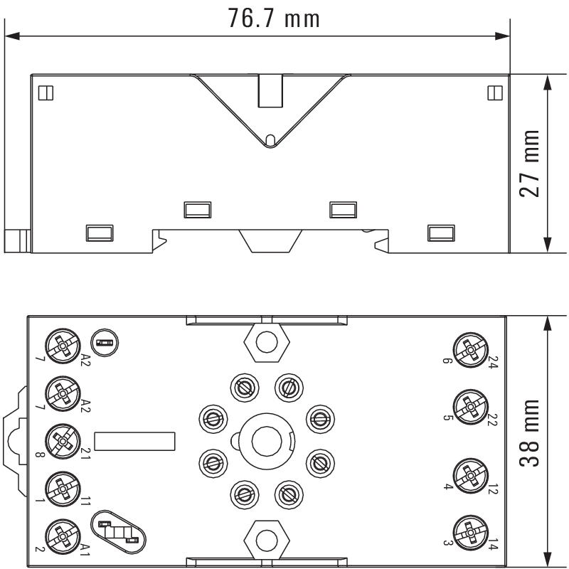 底座FS 2CO ECO  继电器  魏德米勒