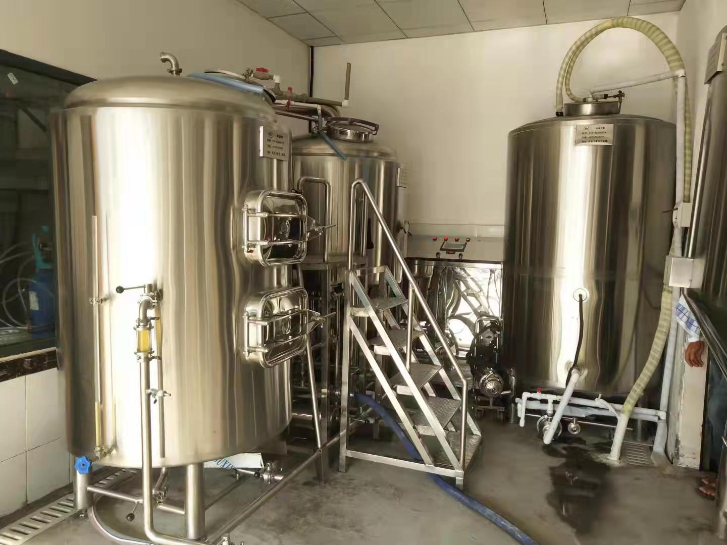 600升啤酒糖化设备酒店精酿啤酒设备啤酒设备厂家