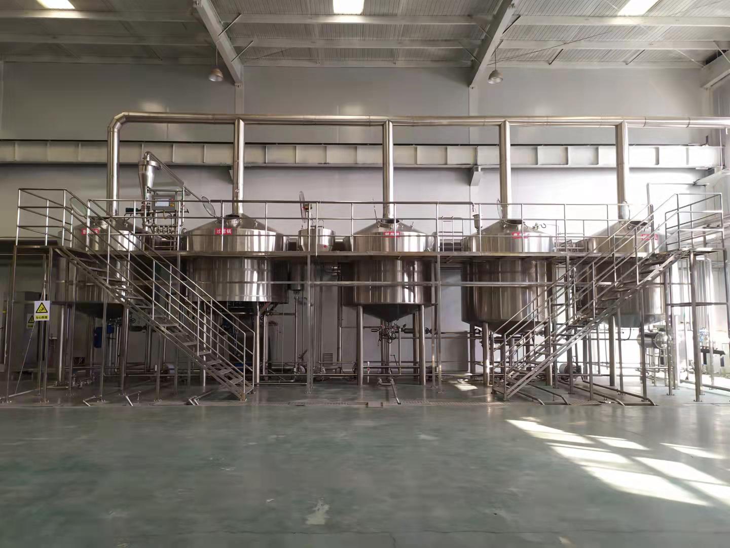 合肥精酿啤酒厂啤酒设备年产5000吨大型精酿啤酒设备  合肥精酿啤酒设备