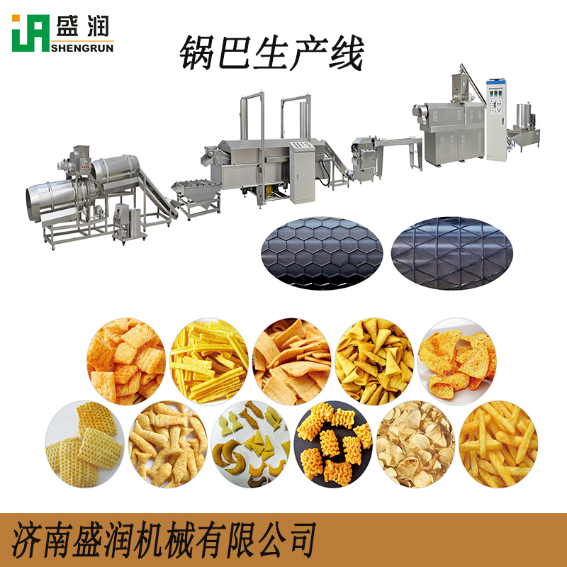 膨化苦荞片加工设备 苦荞片制作机器 苦荞锅巴油炸设备
