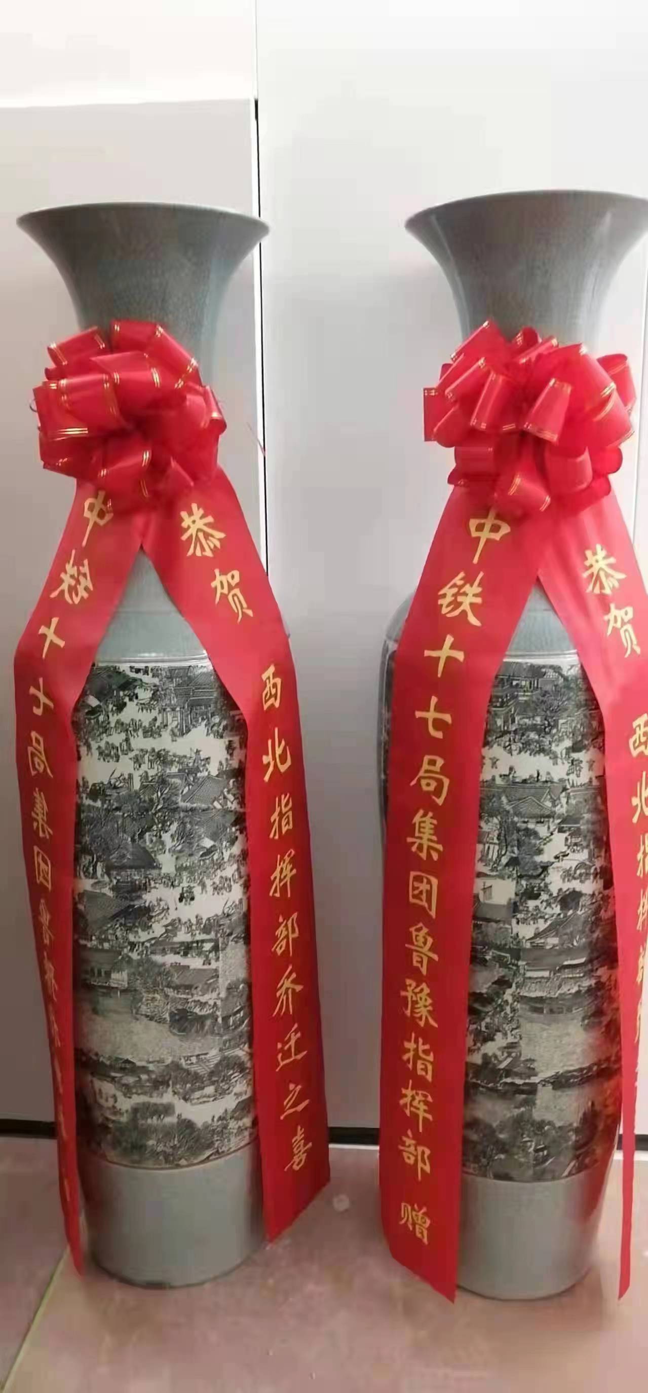 西安乔迁之喜送居家大花瓶 景德镇花瓶摆件  西安景瓶镇陶瓷花瓶  西安景德镇花瓶  西安景德镇大花瓶