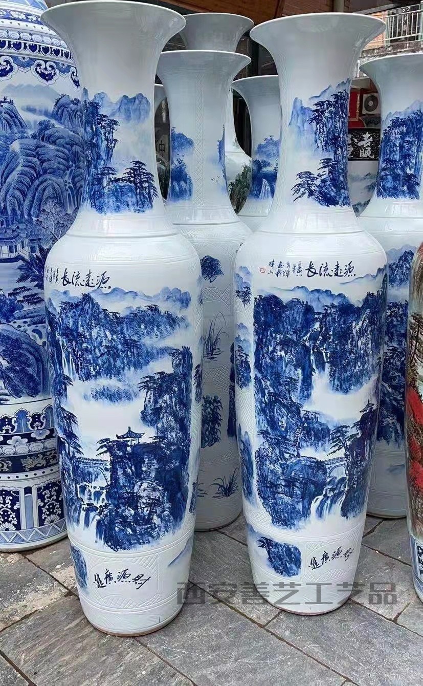 西安乔迁之喜送居家大花瓶 景德镇花瓶摆件  西安景瓶镇陶瓷花瓶  西安景德镇花瓶  西安景德镇大花瓶