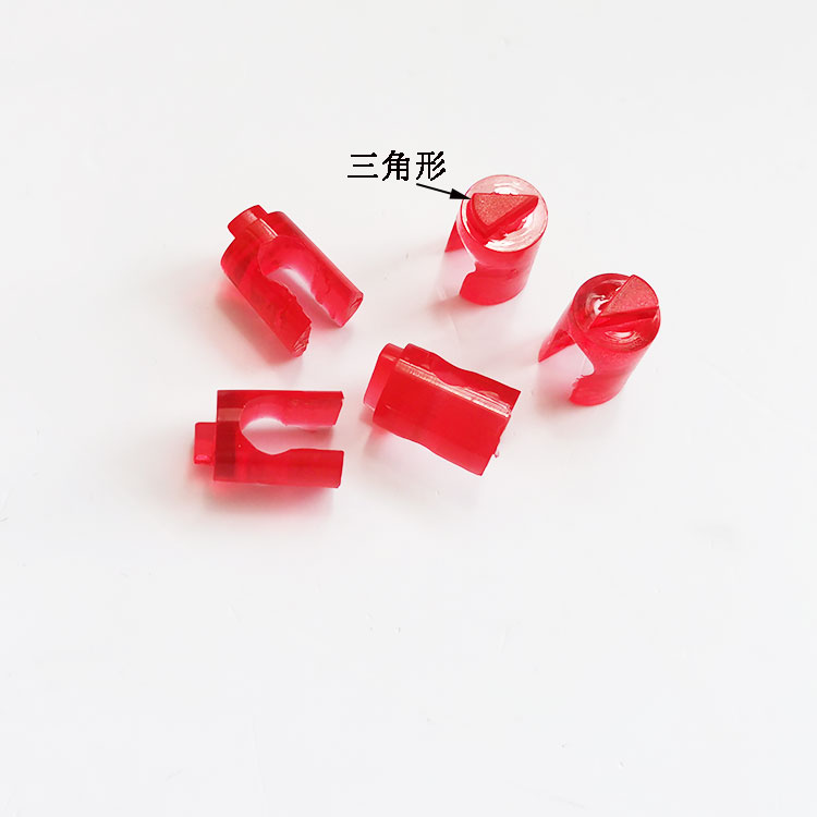 LED灯套圆形三角形灯座红色LED指示信号灯座