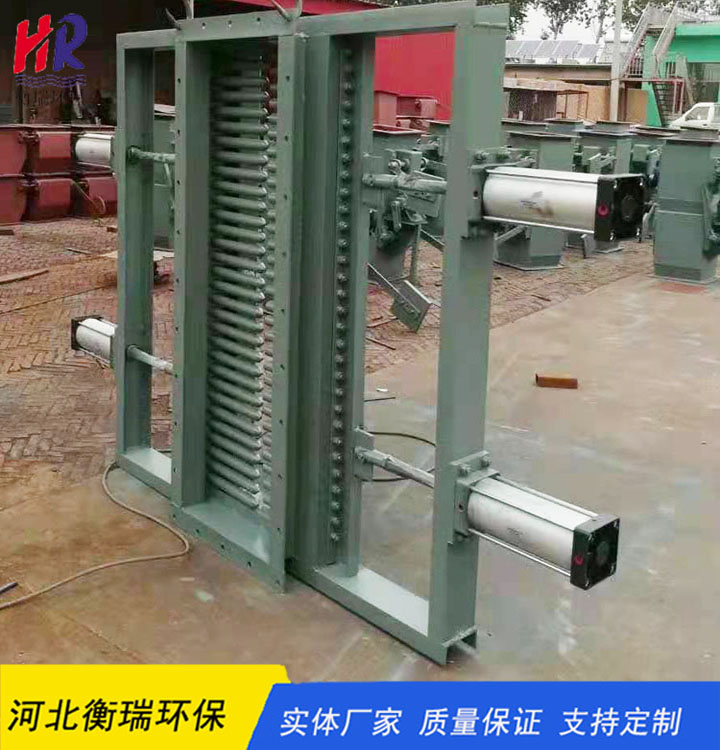河北衡瑞直供双开式棒条阀 手动棒条阀门 电液动棒条闸门