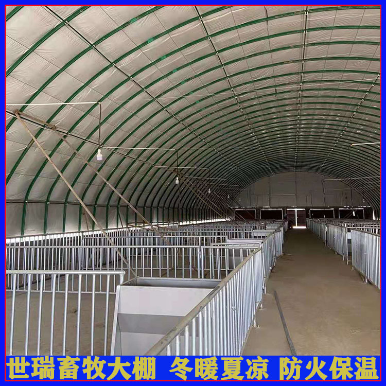 搭建猪舍大棚材料 养猪大棚施工 黑猪养殖大棚安装厂家
