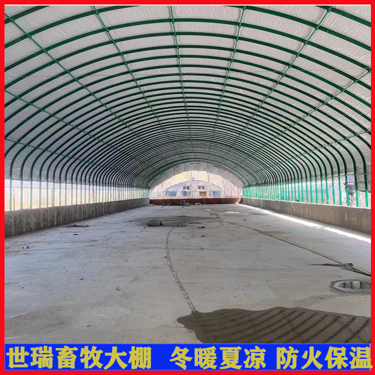 养兔大棚建设 兔舍大棚搭建 钢架养殖兔棚施工安装