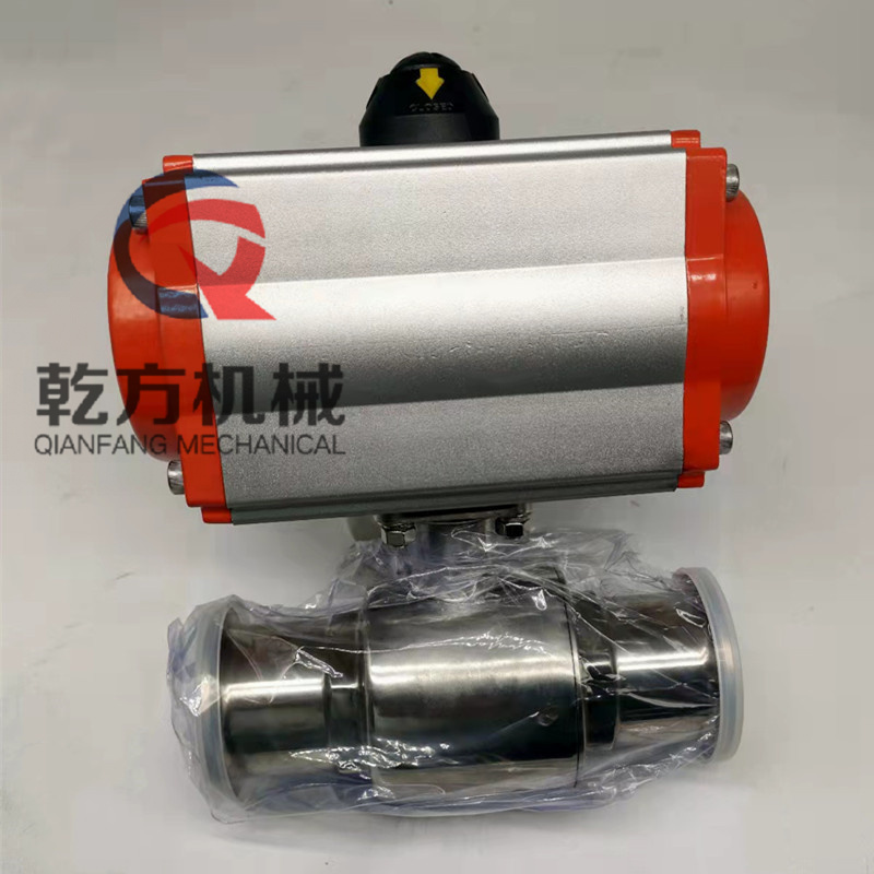 快装球阀，气动快装直通球阀  304不锈钢快装球阀  气动球阀  2205球阀