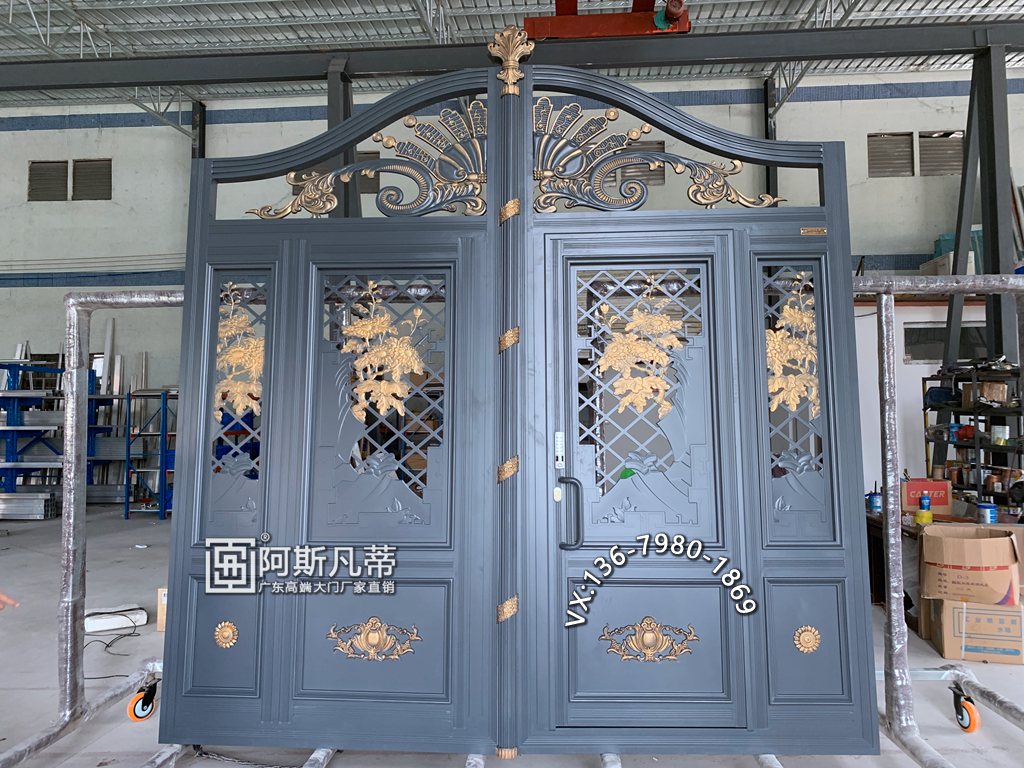 南昌铝艺庭院大门庭院围墙大门效果图