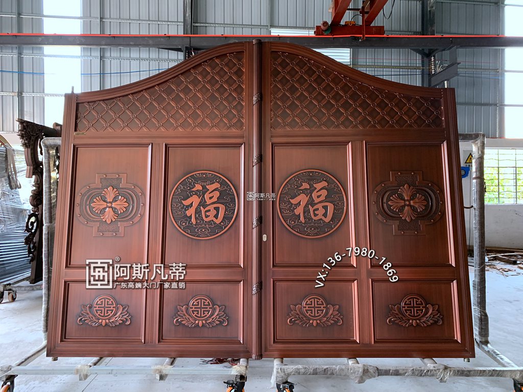 南昌铝艺庭院大门庭院围墙大门效果图