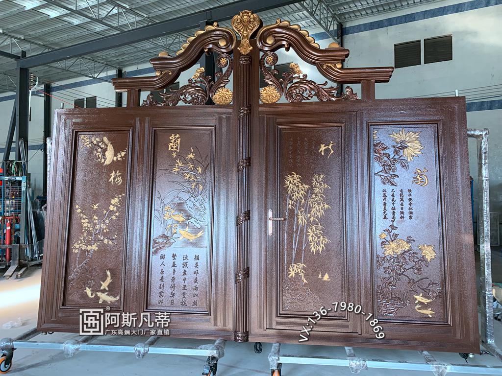 绍兴别墅大门价格铝合金大门别墅门窗