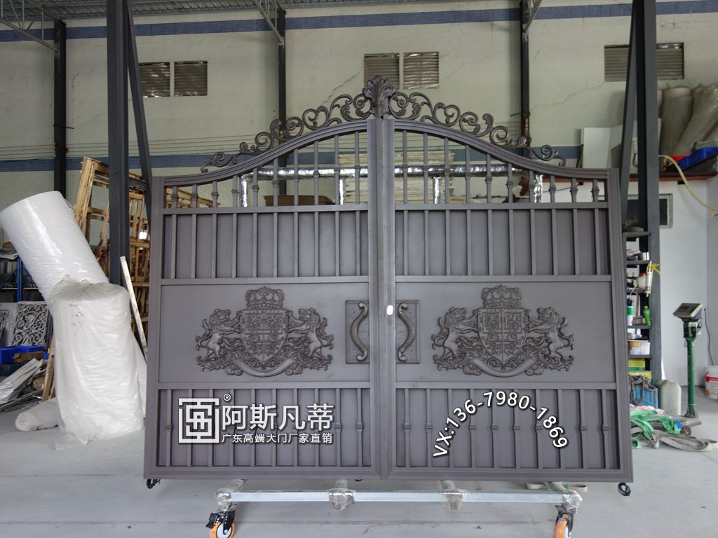 兰州铝艺庭院门庭院护栏别墅围墙大门图片
