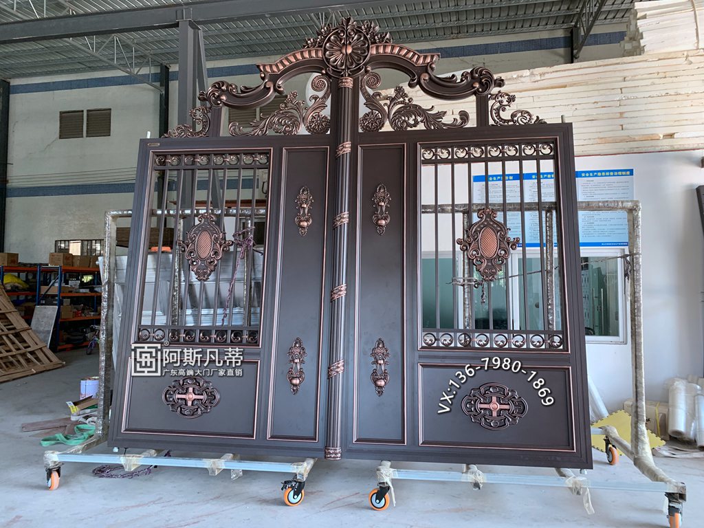东莞庭院门图片现代别墅大门铝艺别墅门