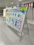 展会亮银色A型展示架批发代理