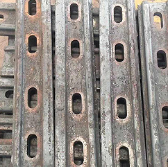 12kg矿用鱼尾道夹板实际重量 矿用道夹板一副六孔