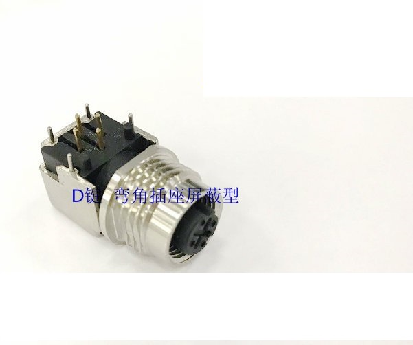 科迎法电气M12PCB连接器|m12焊板式插座  M12焊板式插座