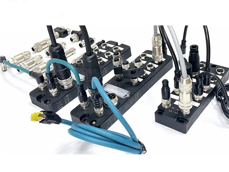 科迎法Profinet协议总线模块KYF-PT-16DI  M12 8端口连接器  M12总线模块