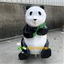 创意玻璃钢抽象熊猫雕塑树脂纤维切面熊园林公园摆件