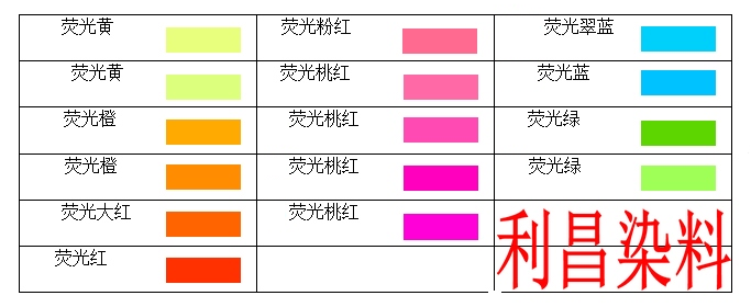 涤纶荧光染料 酸性荧光染料