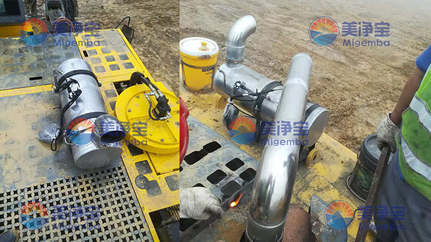 工程机械尾气净化器非道路移动机械DPF颗粒捕集器  装载机尾气净化器  非道路车颗粒捕集器