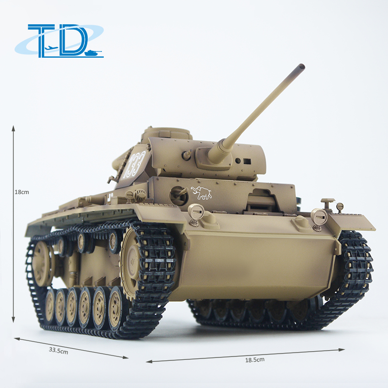 1/16遥控坦克德国3号GermanPanther3  冒烟对战充电坦克  仿真坦克模型  亲子互动坦克玩具