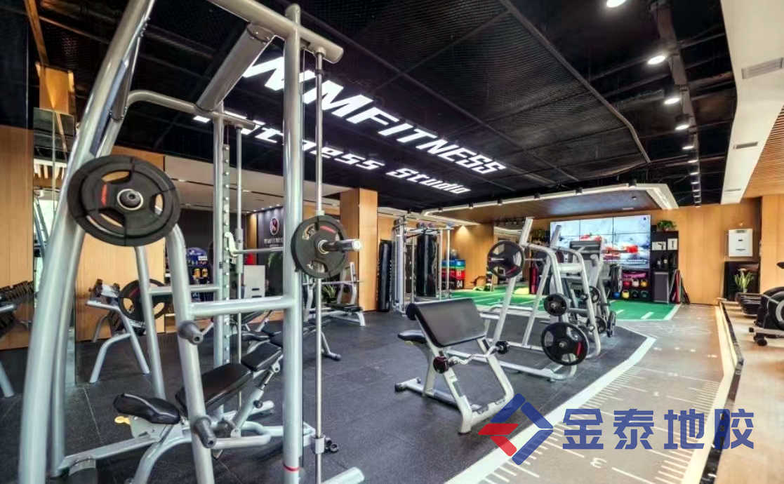 供应北京健身房运动地胶 防滑 静音  健身房地胶  健身房PVC地板