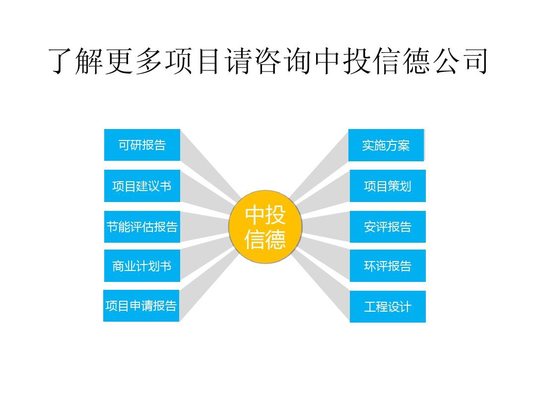 柑桔种业现代农业园区可行性研究报告代理