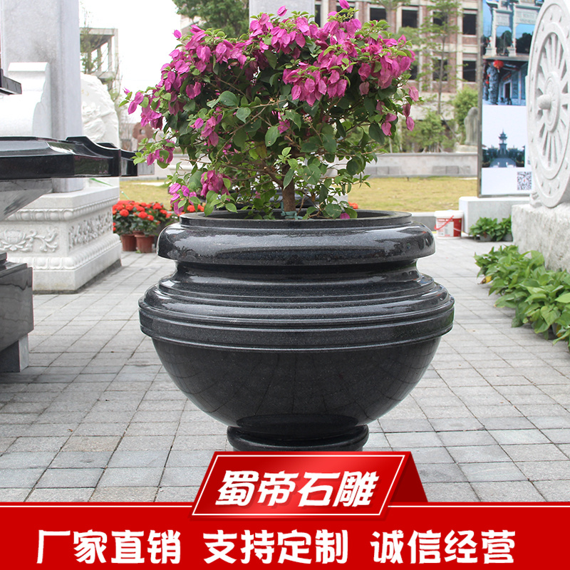 大理石花盆，园林花盆，花岗岩花盆  石雕花盆  惠安石雕