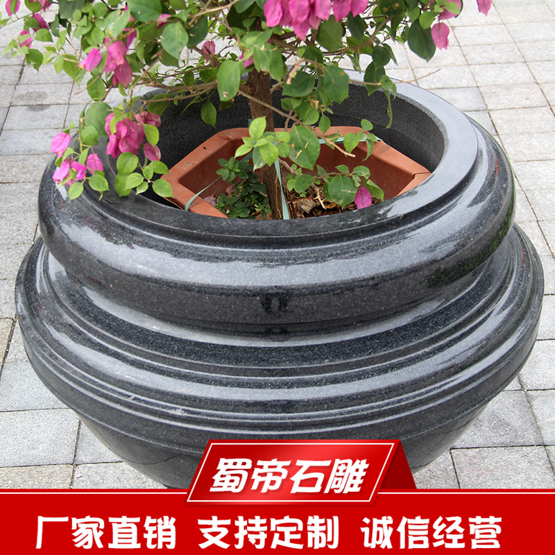 大理石花盆，园林花盆，花岗岩花盆  石雕花盆  惠安石雕