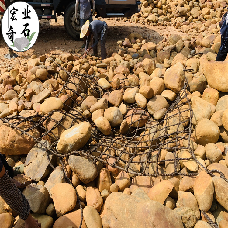 湖南黄蜡石原石-黄蜡石批发基地  黄蜡石假山设计