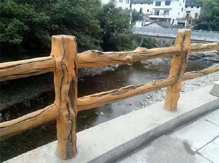 水泥仿木栏杆 景区仿木护栏