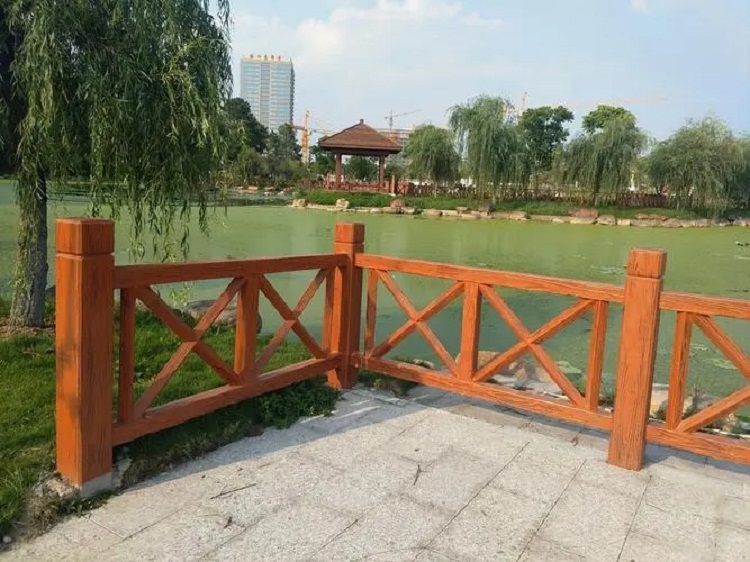 水泥仿木栏杆 景区仿木护栏