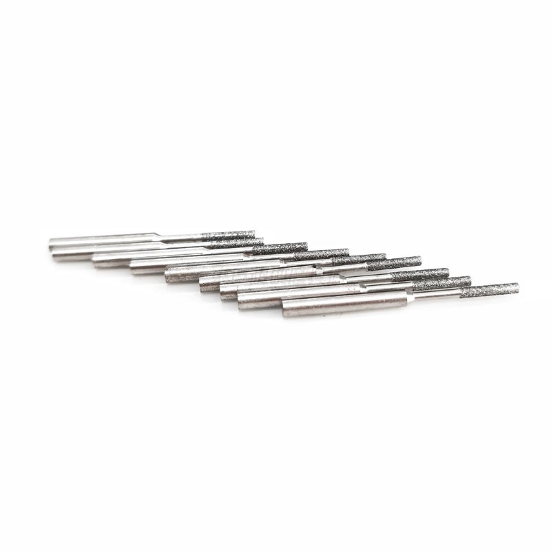 定制电铸砂轮棒 东莞钻石内孔磨杆1.8mm 金刚磨棒200目