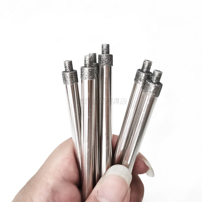 定制异型金刚石打磨棒7.5mm 加长合金磨头碳纤维去毛刺  异型金刚石磨头