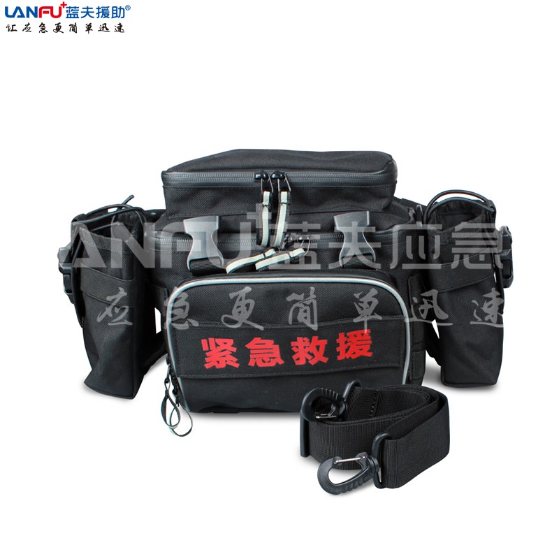 蓝夫LF-12205户外单肩腰挂家庭个人防护急救包应急包  家庭户外应急包  野外应急急救包  个人自救防护包