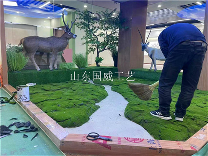仿真野生动物标本栖息地布景复原动物模型展厅设计  仿真动物展厅布景  仿真动物栖息复原