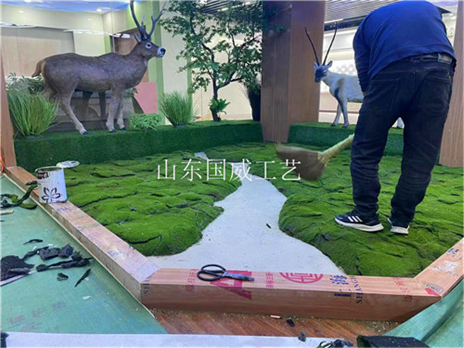 仿真野生动物标本栖息地布景复原动物模型展厅设计  仿真动物展厅布景  仿真动物栖息复原
