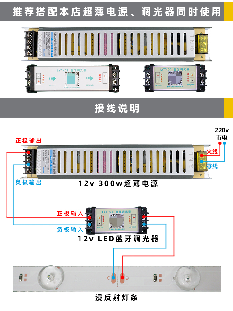 led漫反射灯条12v广告灯箱led漫反射灯条3030漫反射