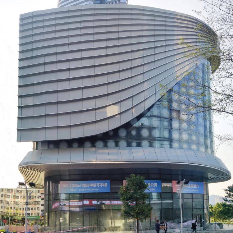 青岛铝单板厂家门卫室外包立面墙铝板 施工方便 工期可加急  室外铝板  铝单板生产厂家