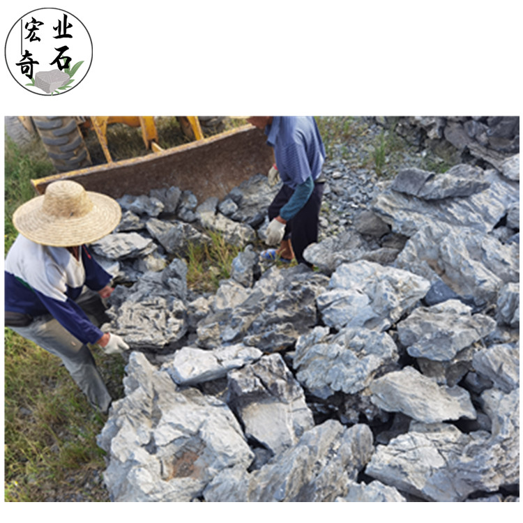 广东叠石假山案例-叠石多少元一吨-英石叠石小假山设计