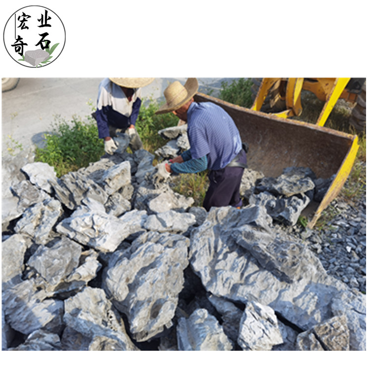 广东叠石假山案例-叠石多少元一吨-英石叠石小假山设计