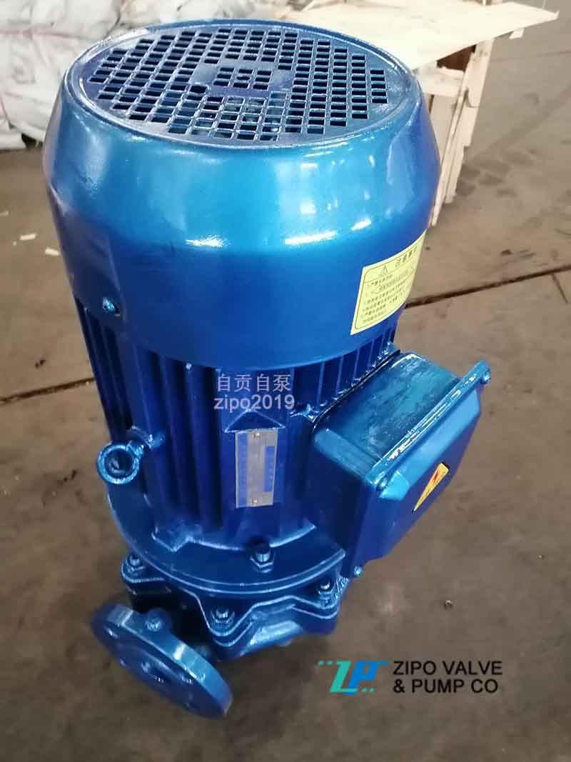 自贡自泵水泵ISG立式管道离心泵  ISG立式管道泵  立式离心泵厂家  管道泵型号