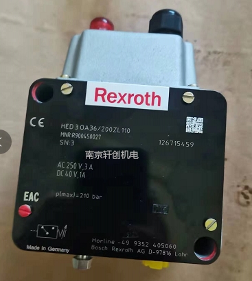 HED30A3X/200KL110力士乐压力继电器好价  德国压力继电器  压力继电器销售